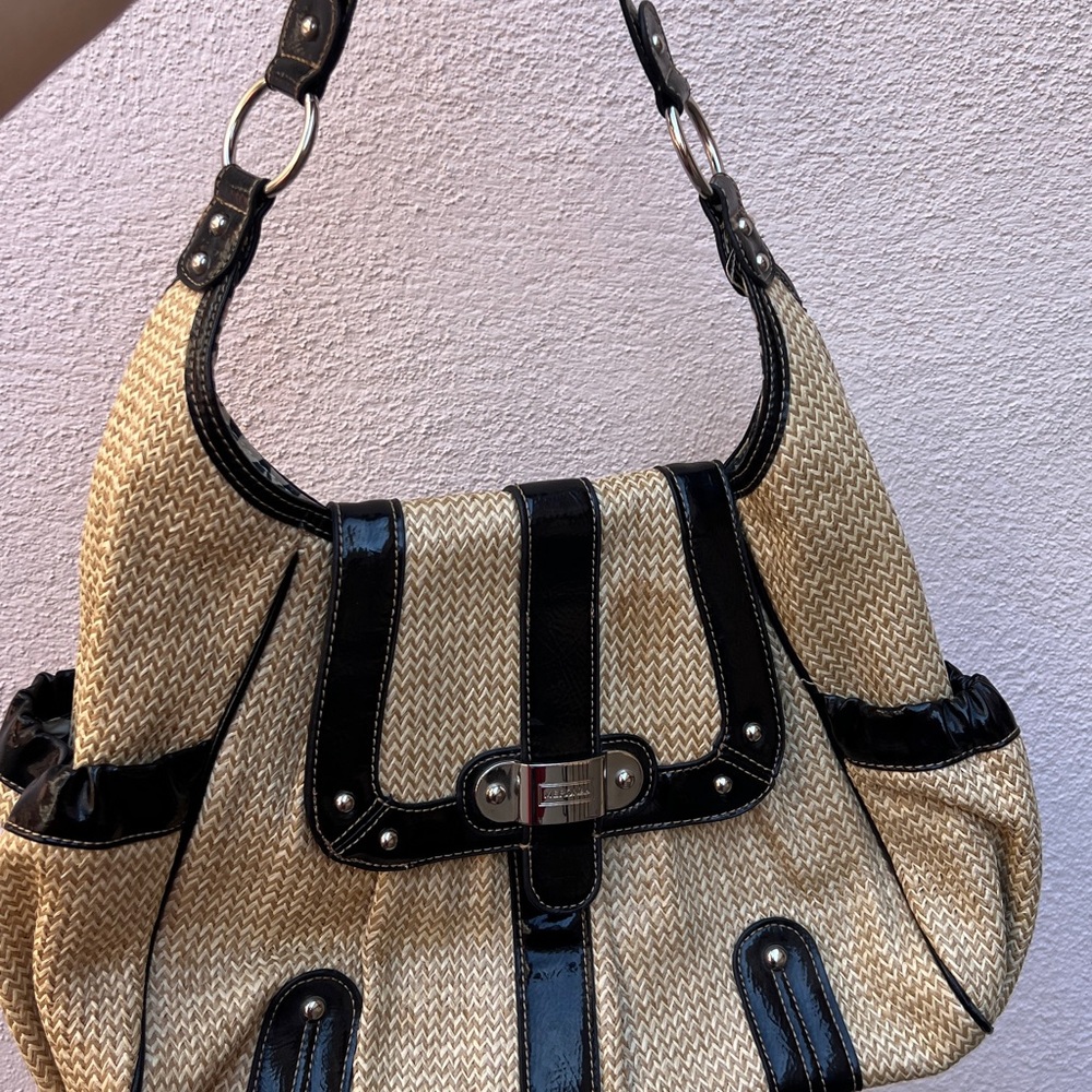 Vintage Merona Collection Straw Large Hobo Y2K Bag